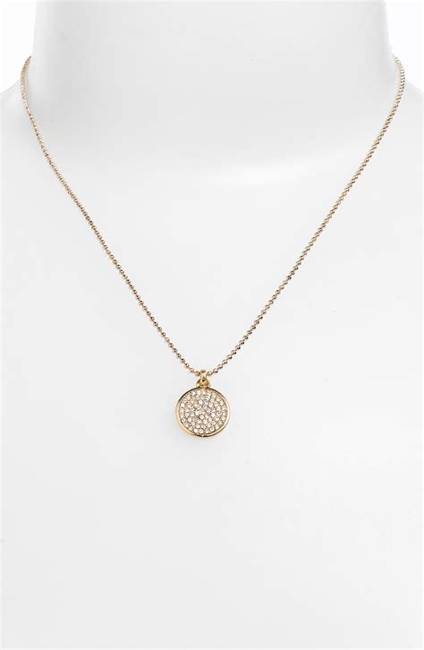 michael kors circle pendant|michael kors necklace sale.